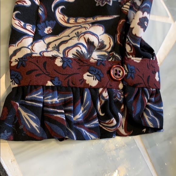 Anthropologie Rose & Olive Floral Blouse - Picture 6 of 7